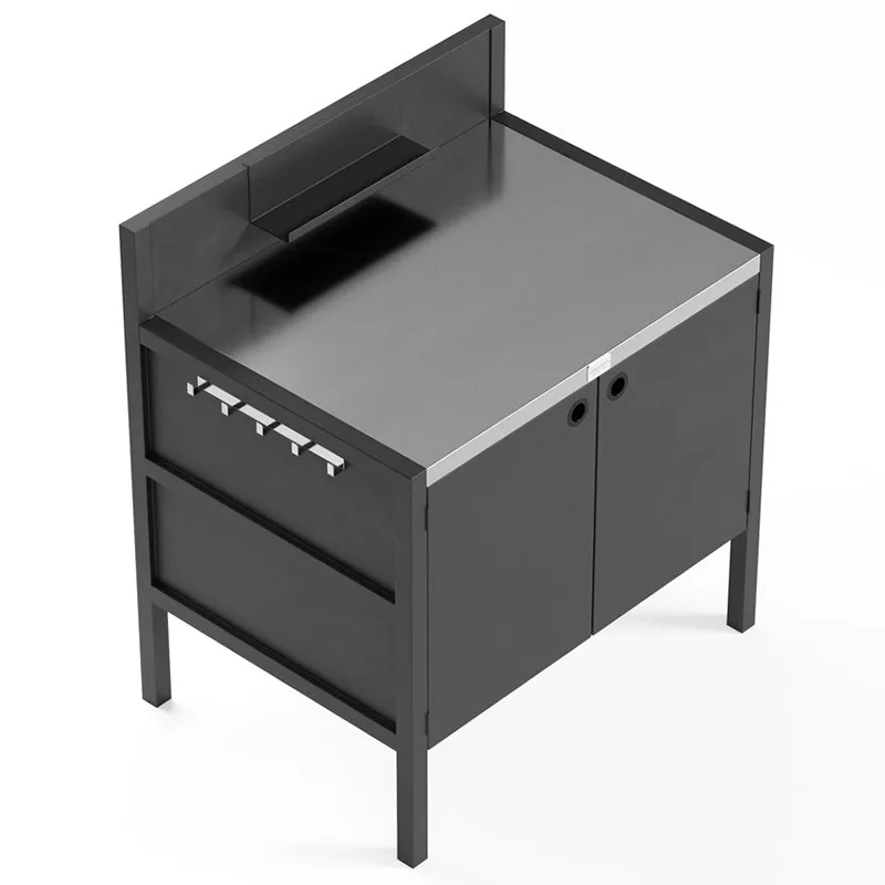 Çift Kapılı Açık Mutfak Dolabı