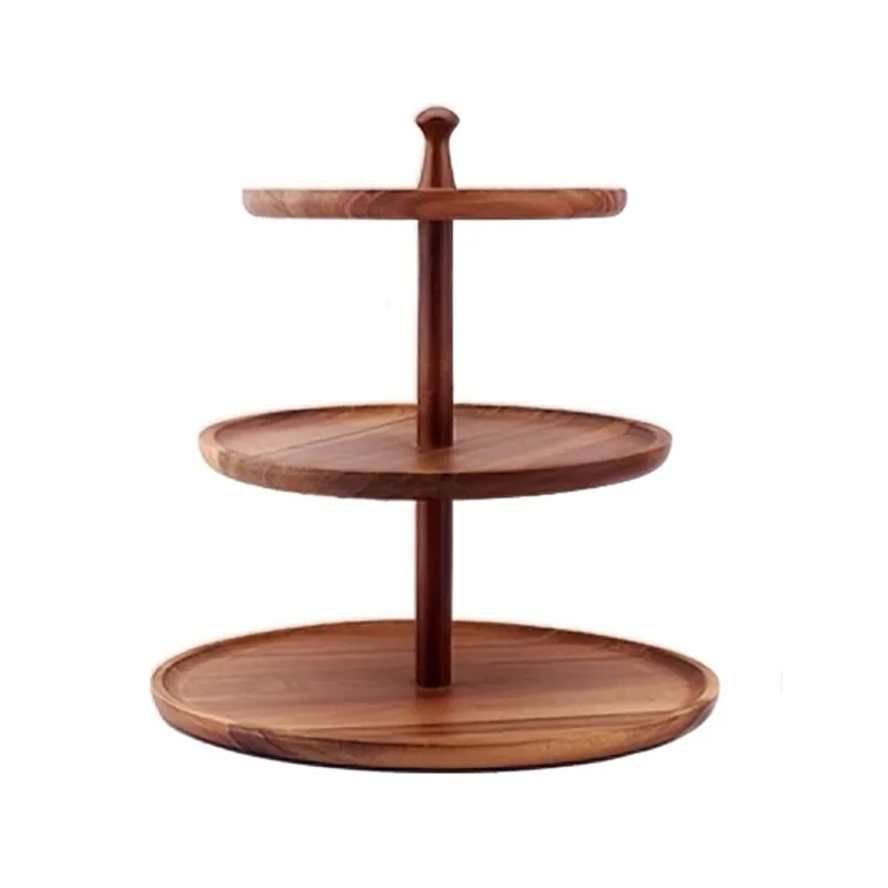 Katmanlı Ahşap Tatlı Rafı